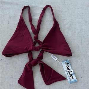 Frankie’s Bikinis Malibu Top Merlot